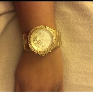 Michael Kors MK gold colored watch